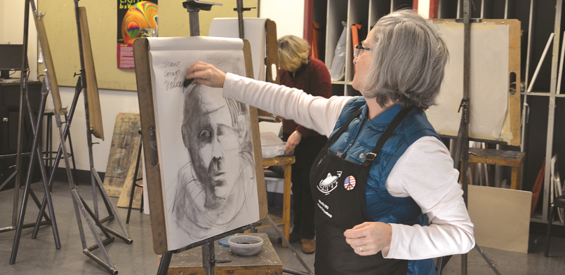 Art Instructor Trish Harding Portrait Drawing