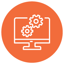 Orange icon for Information Technology & Computer Science area of study