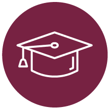 Burgundy icon for Transitional Learning area of study