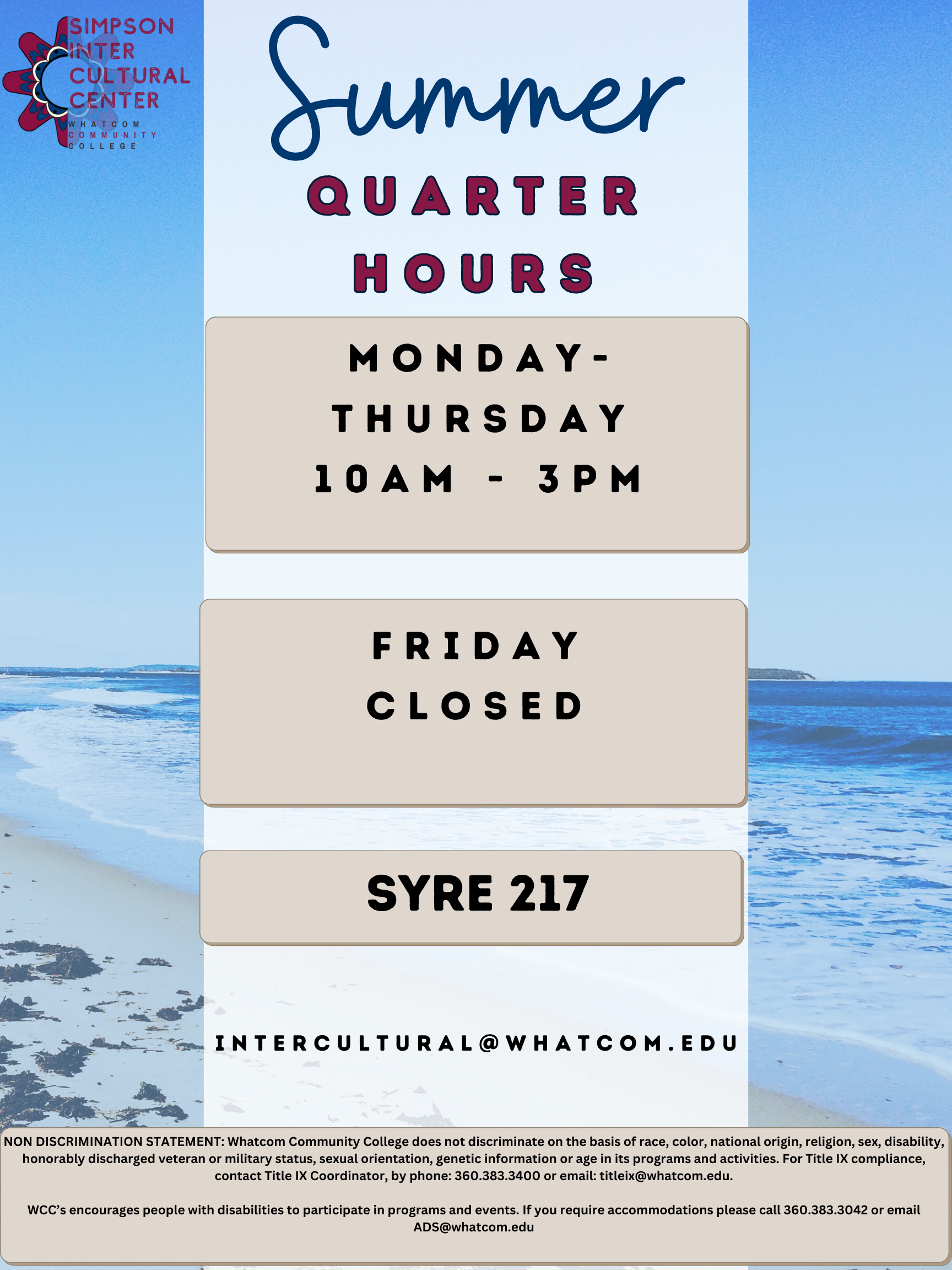 Summer hours Poster